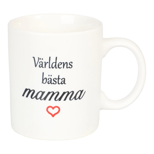 "Världens bästa mamma" Mugg Vit